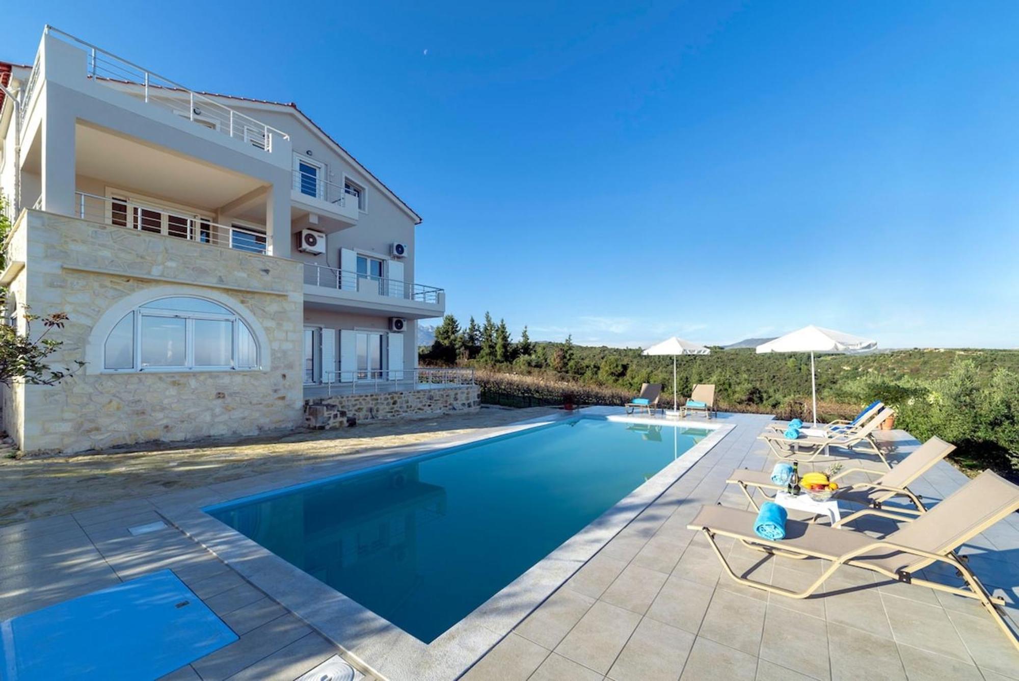 Villa Konstantinos Hilltop Vineyard Escape Almirída Ngoại thất bức ảnh