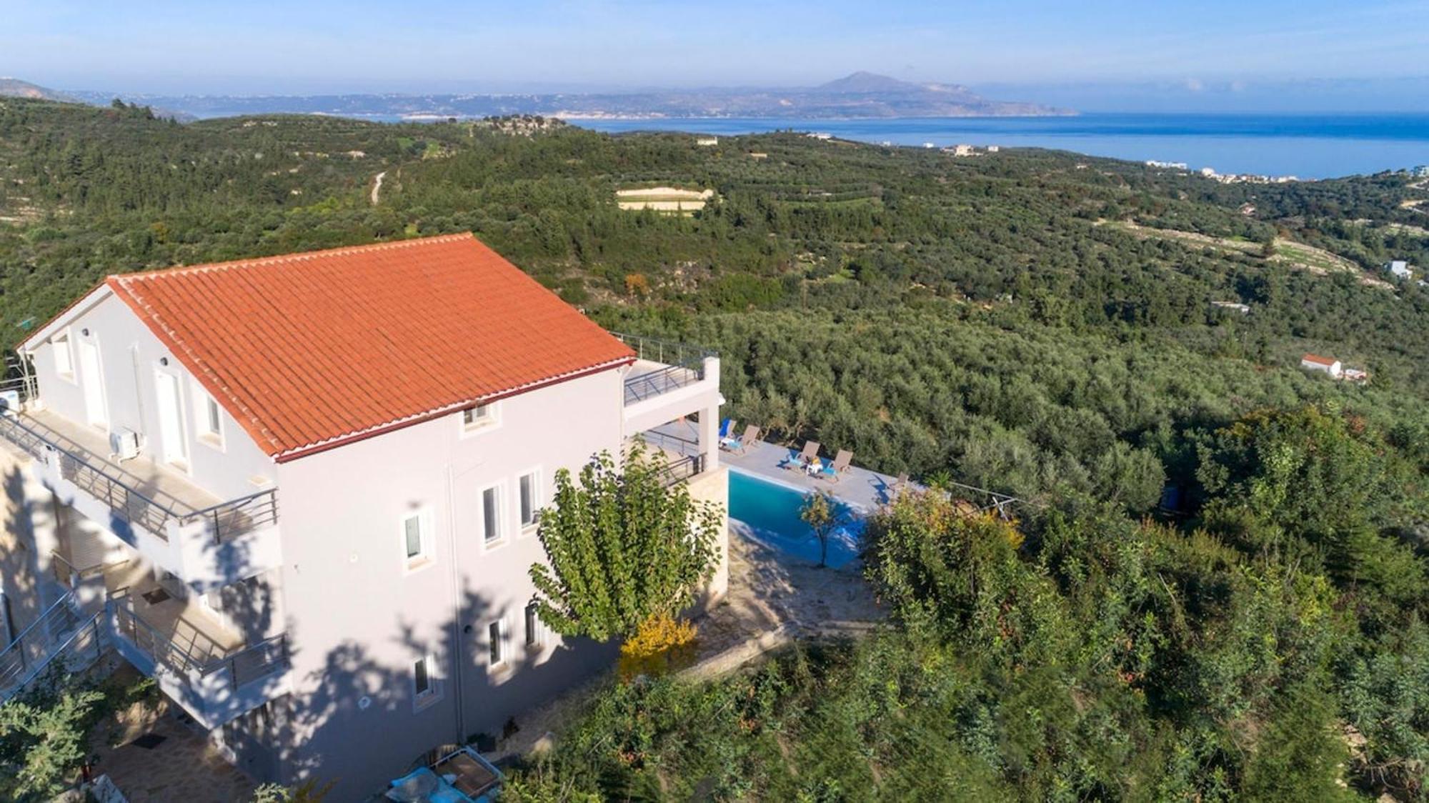 Villa Konstantinos Hilltop Vineyard Escape Almirída Ngoại thất bức ảnh
