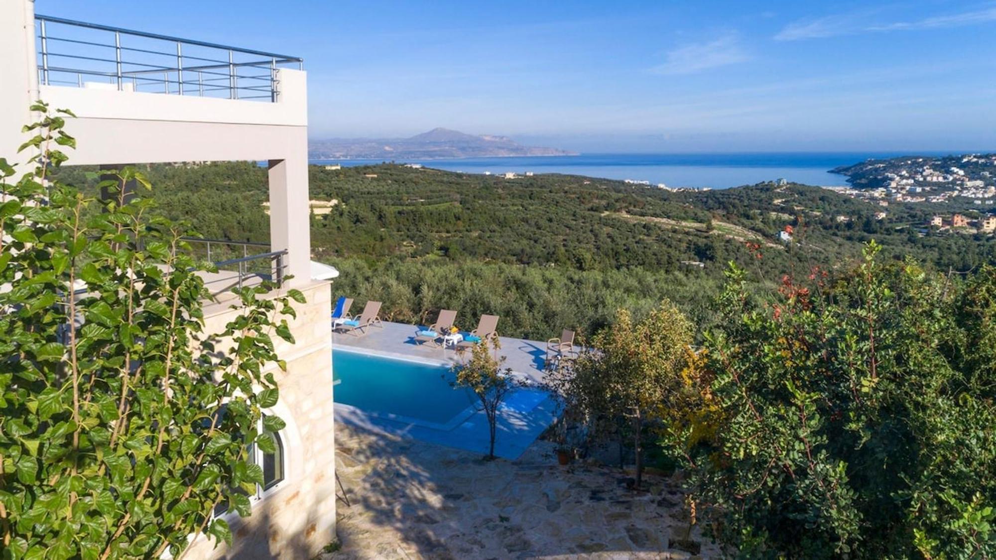 Villa Konstantinos Hilltop Vineyard Escape Almirída Ngoại thất bức ảnh