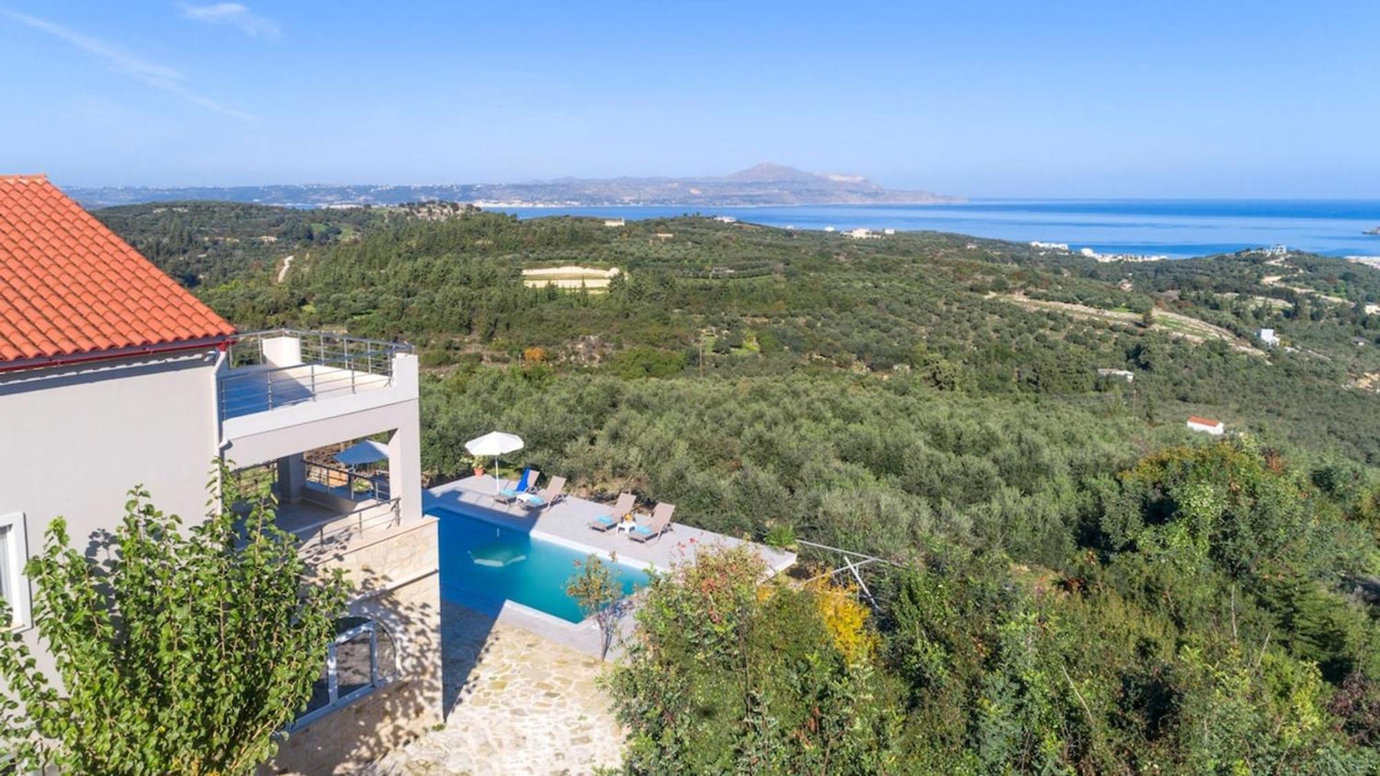 Villa Konstantinos Hilltop Vineyard Escape Almirída Ngoại thất bức ảnh
