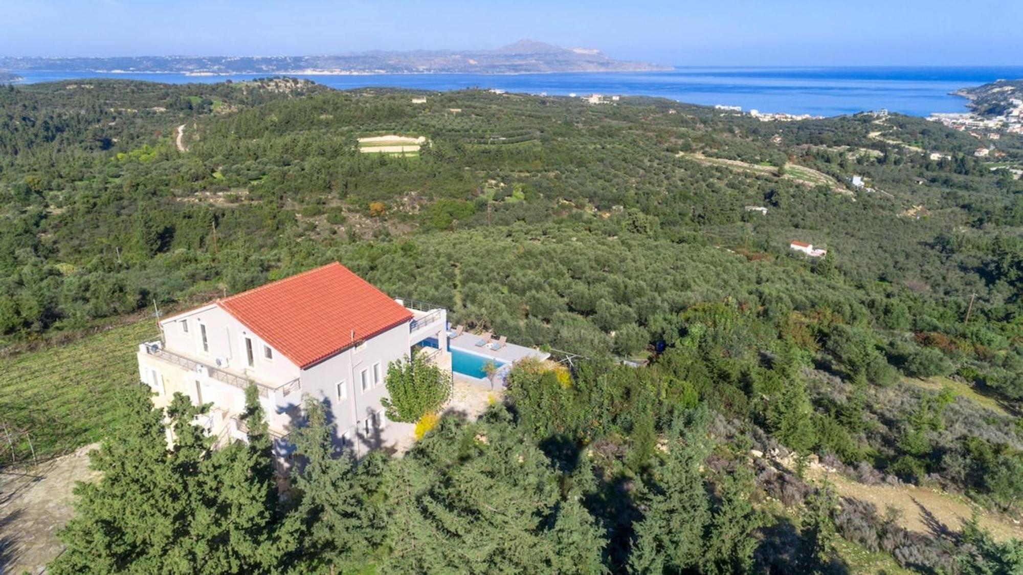 Villa Konstantinos Hilltop Vineyard Escape Almirída Ngoại thất bức ảnh