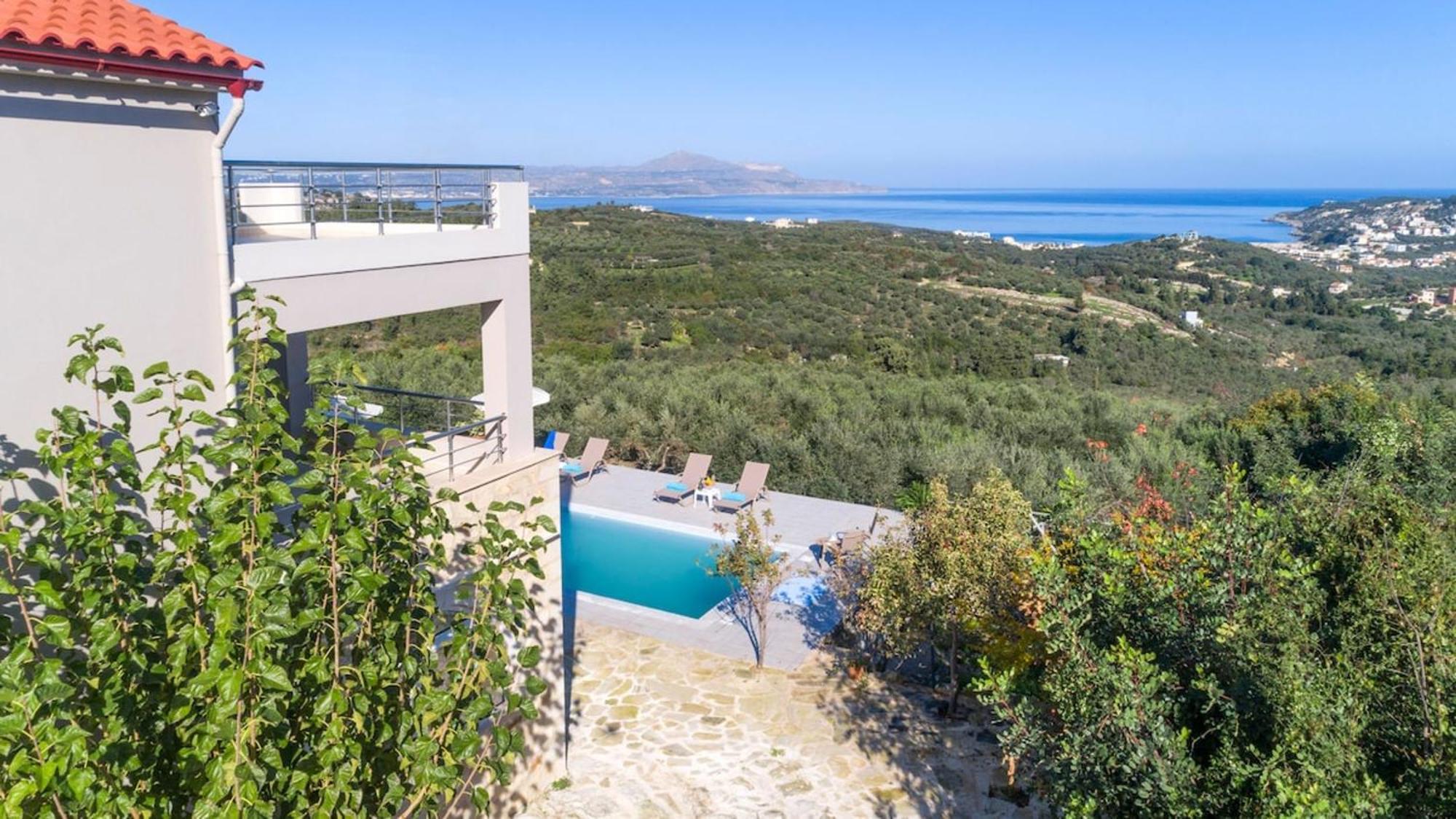 Villa Konstantinos Hilltop Vineyard Escape Almirída Ngoại thất bức ảnh