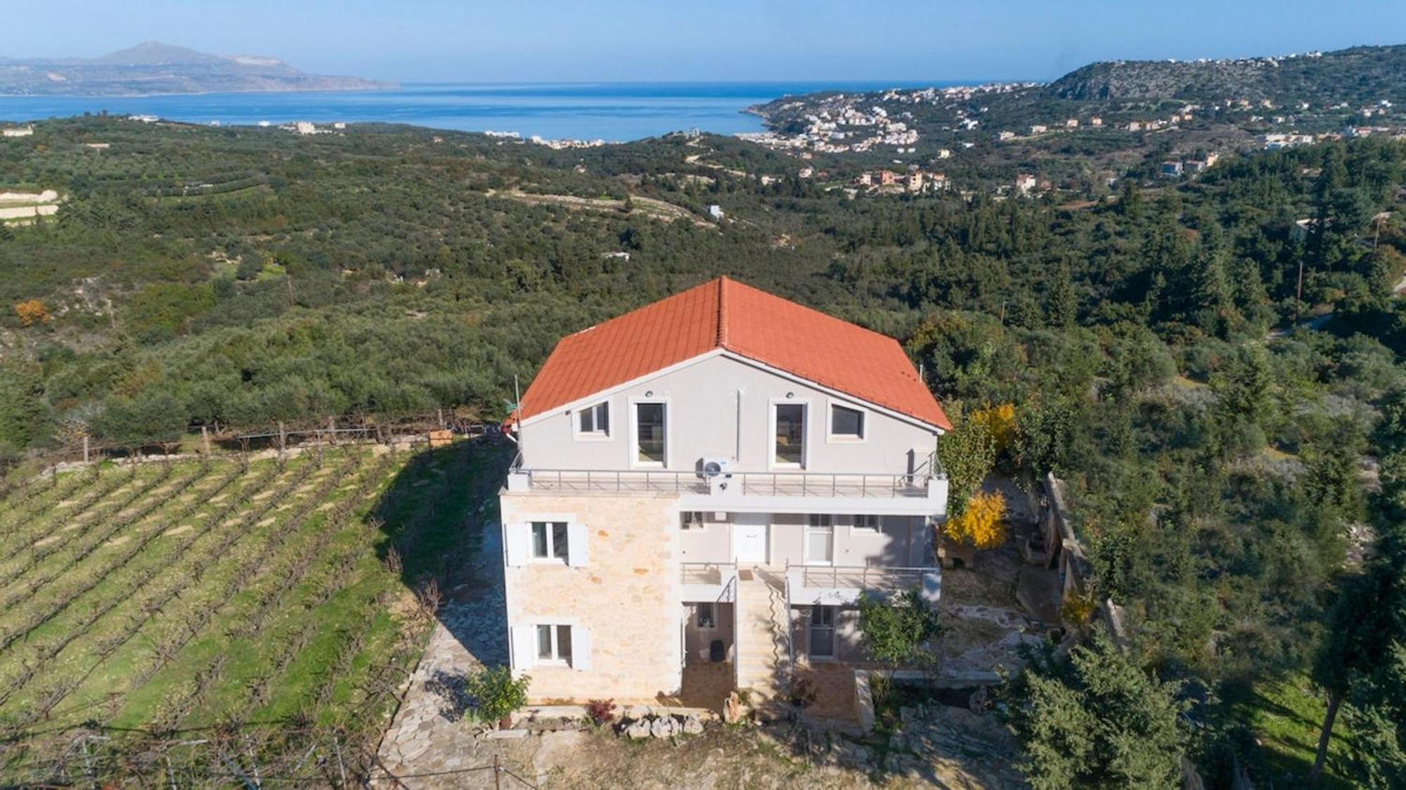 Villa Konstantinos Hilltop Vineyard Escape Almirída Ngoại thất bức ảnh