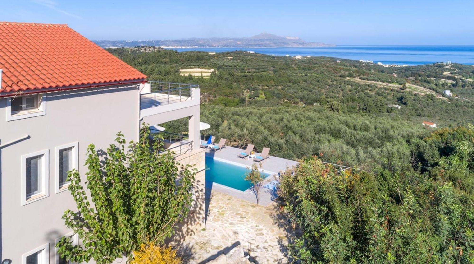 Villa Konstantinos Hilltop Vineyard Escape Almirída Ngoại thất bức ảnh